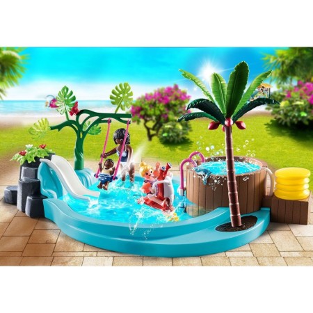 Piscina de copii cu tobogan